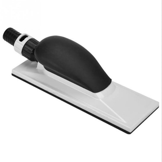 Ponceuse manuelle - avec aspiration des poussières - 51 trous - ponçage sans poussière - pour bois, mastic, peinture, plastique et métal - 200 x 70 mm