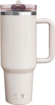 hydro2go® Thermobeker 1200ml Zwart Met Rietje & Handvat To Go Beker