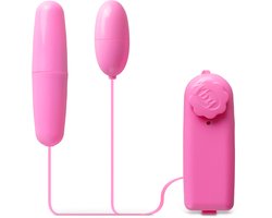 Dubbele Vibratie-Eitjes met Afstandsbediening – Roze – Multi-Speed Stimulator voor Intense Genotservaring
