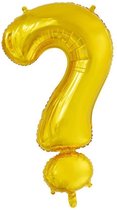Wefiesta Folieballon Vraagteken 86 Cm Goud
