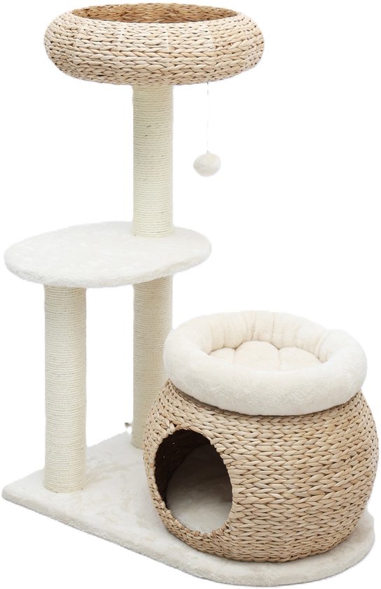 Adori Mystic - Poteaux griffoirs - 70x45x93 cm - Natural - Crème