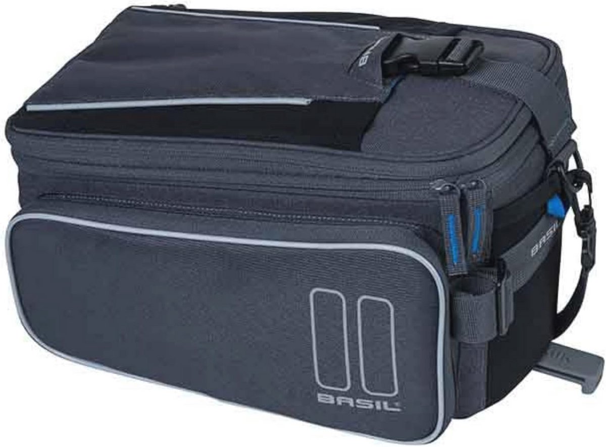 Dubbele fietstas 32 liter - Sport Design MIK - 35 x 15 x 43 cm - grafiet