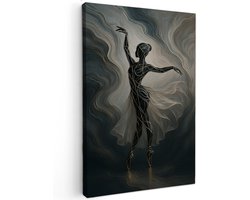 Canvas schilderij - Abstract Ballerina - 90x60 cm - Abstracte kunst - Huis decoratie woonkamer - muziek muur schilderijen - Wanddecoratie accessoires - Kamer interieur dans Canvas schilderij - Abstract Ballerina - 90x60 cm - Abstracte kunst - Huis decoratie woonkamer - muziek muur schilderijen - Wanddecoratie accessoires - Kamer interieur dans
