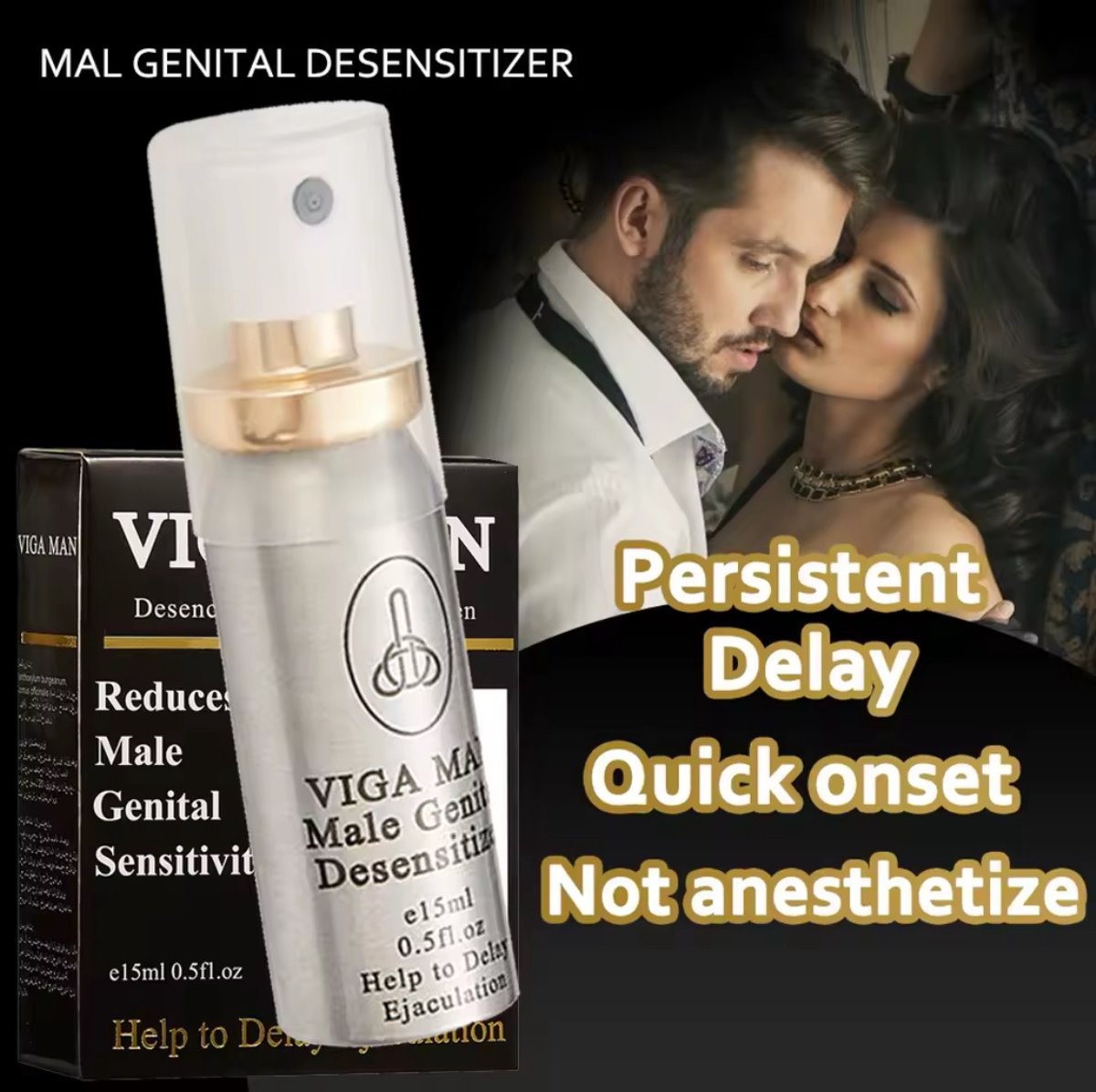 Spray Retardant Pour Hommes - 10ml - Extraits De Plantes - Pour Prolonger Les Rapports - Neuf - Fabriqué En Chine
