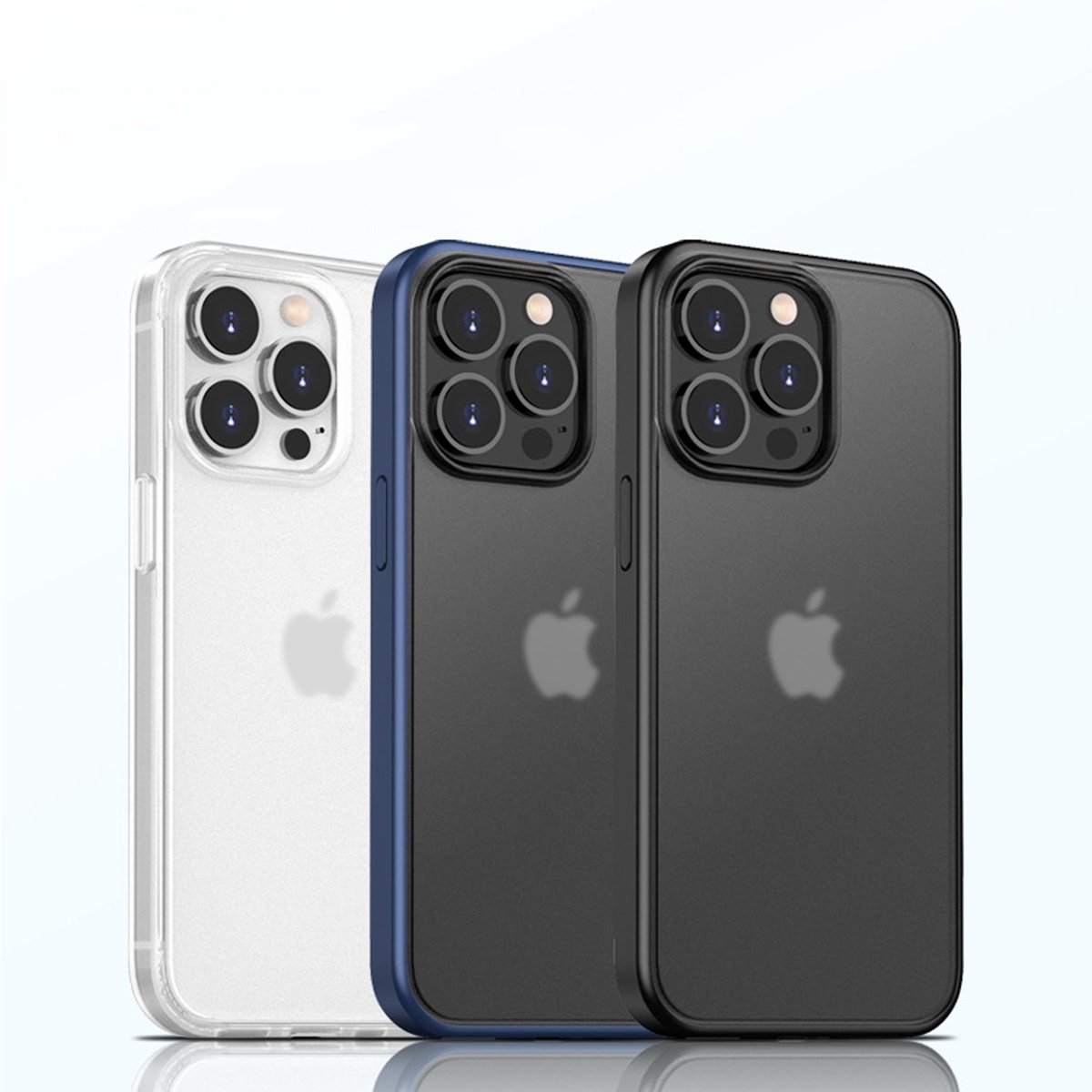 Mobiq Bumper Case geschikt voor iPhone 14 Plus - Shock Proof Hoesje Case geschikt voor iPhone 14 Plus zwart
