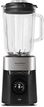 JAP Appliances AeroBlend - Krachtige (1000W) blender met 8 snelheden en 3 standen - Grote 1,5 liter glazen kan - Maatbekerdop 20-40ml - Smoothie maker - IJscrusher - Zwart