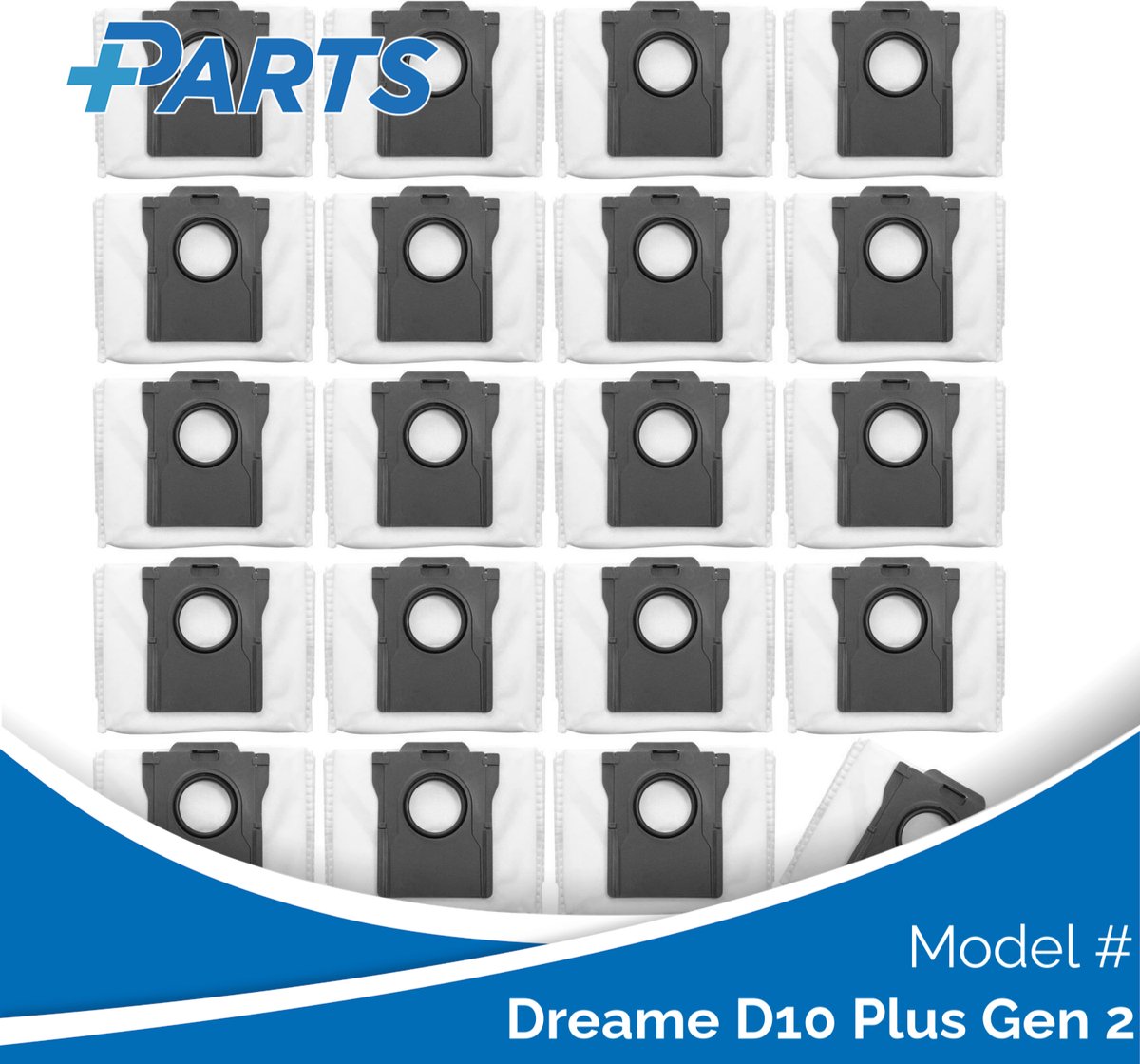 Dreame D10 Plus Gen 2 Stofzakken (20 Stuks, Plus.Parts® alternatief voor RDB8)