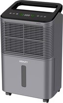 KRAFT Luchtontvochtiger - 16L per dag - Was-droog Functie - Ontvochtiger voor Slaapkamer, Badkamer, Woonkamer - Dehumidifier - Antraciet
