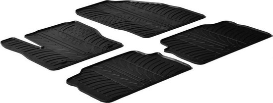 Gledring Rubbermatten passend voor Skoda Rapid 5 deurs 2012- (T profiel 4- delig montageclips