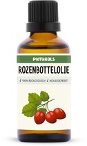 Puturals Rozenbottelolie 100% Biologisch - 50ml - Koudgeperst en Puur - Rosehip Oil voor Haar en Huid