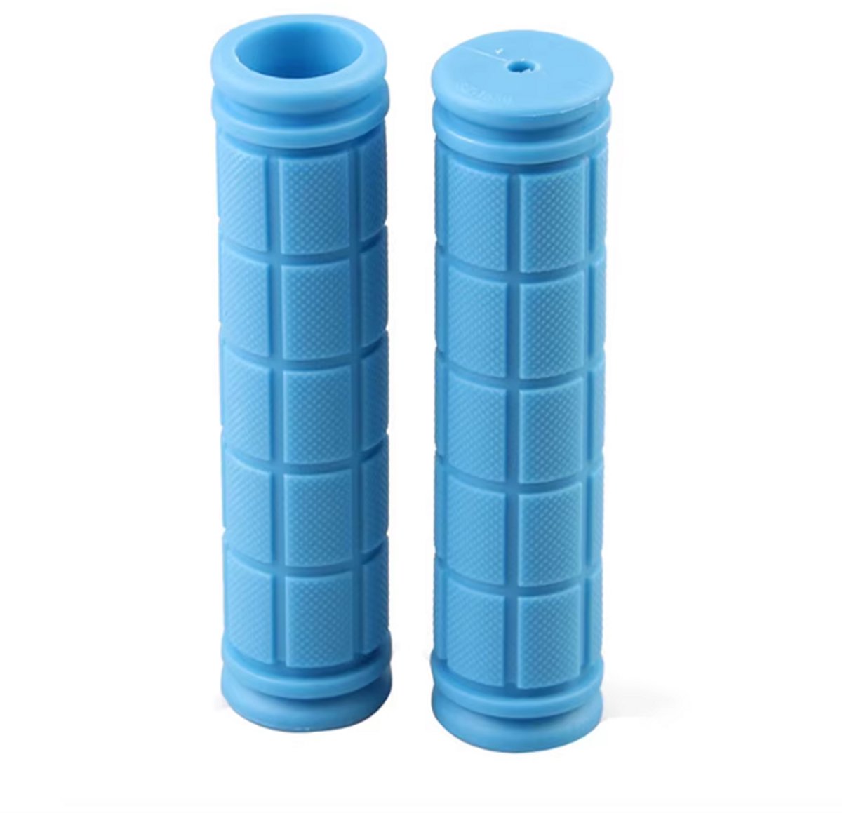 Rieba® Handvatten Kinderfiets 120mm - Fiets - Step - Binnen diameter 22mm - Kinderen - Rubber - Antislip - Lichtblauw