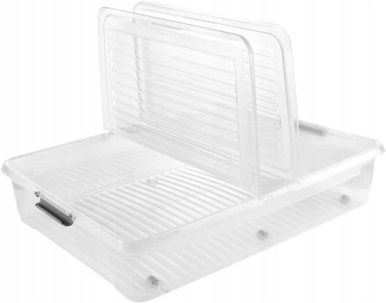 KEEEPER LEO Opbergbox met deksel voor onder het bed 53 L 77x58 cm