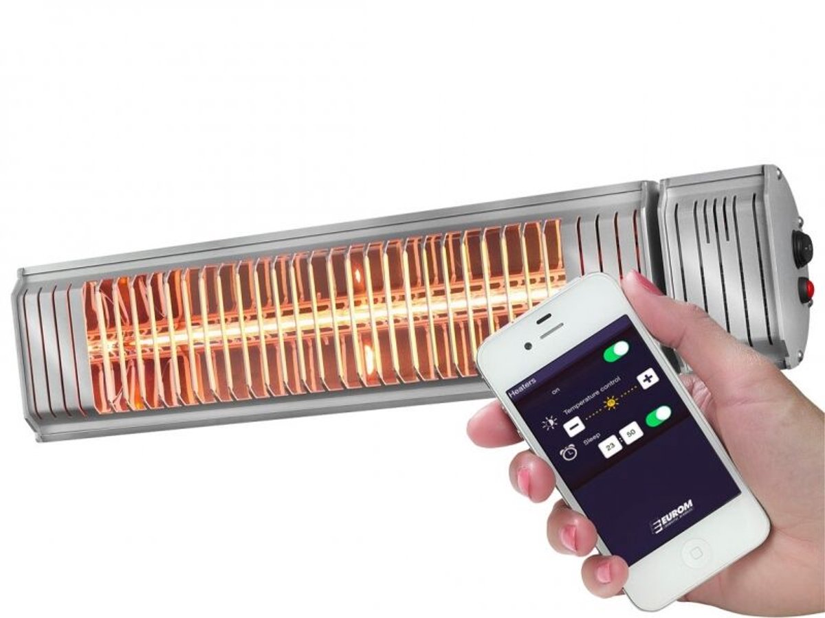 Bol.com Eurom - Terrasverwarming - Golden 2000 Amber Smart - 2000 Watt - IP65 Spatwaterdicht - 3 standen - Hangend aanbieding