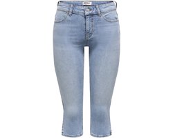 Only Jeans Onlblush Mw Slit Capri Dnm Pim Noos 15344812 Light Blue Denim Dames Maat - XL