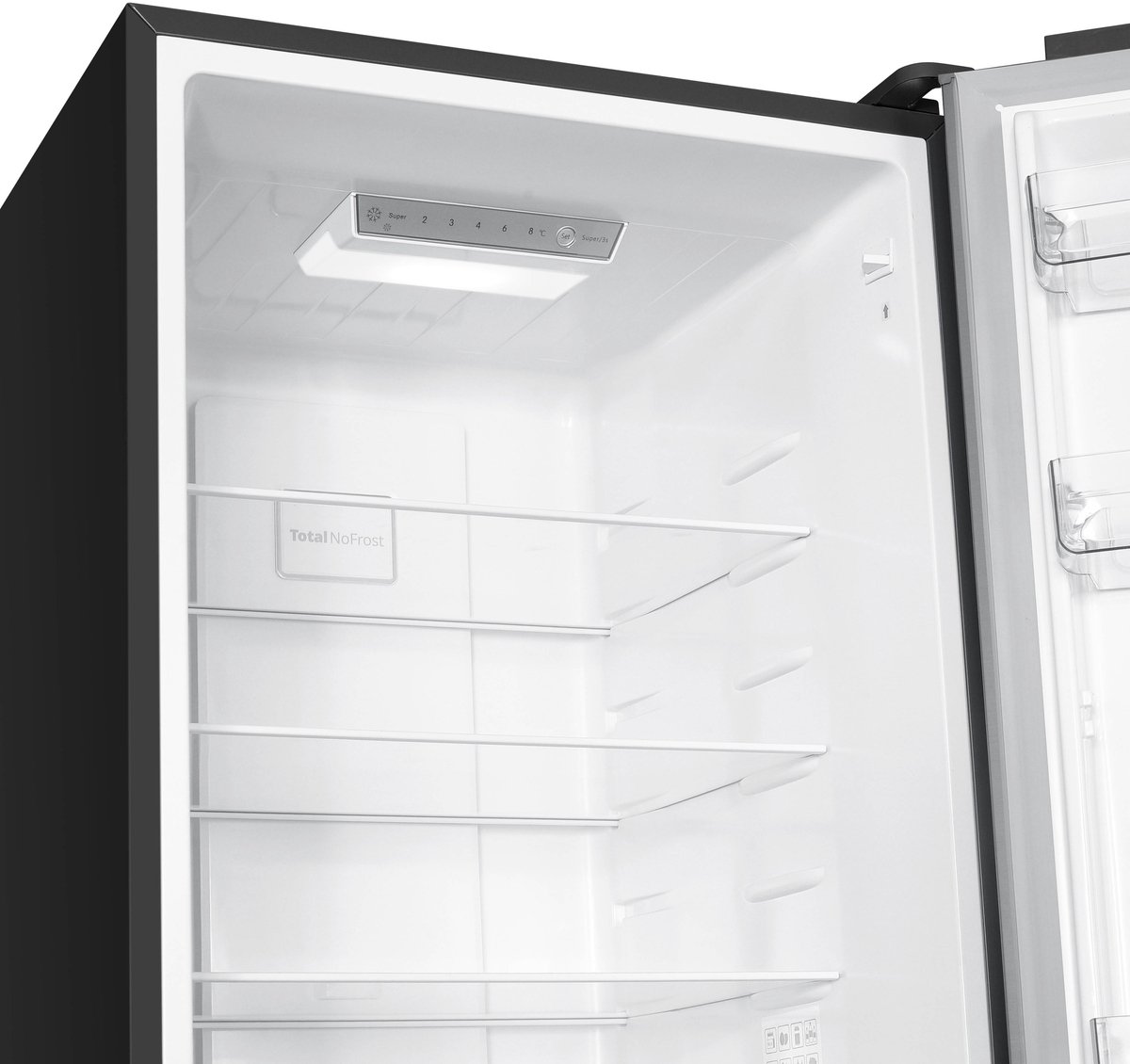 Inventum KV1840B No Frost energiezuinige koel-vriescombinatie - 184 cm hoog - 327 liter - Superkoelen - Supervriezen - Energielabel C - Vrijstaand - Zwart — afbeelding 6