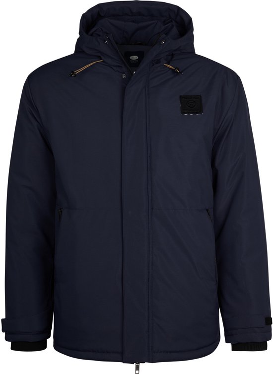 Petrol Industries - Heren Parka Jas - Parka fit - 100% polyester buitenlaag - Waterafstotende finish - met Binnenzakken - Blauw - Maat XL
