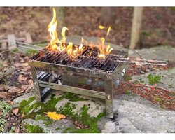 Opvouwbare houtskoolgrill Trek Mustang 43,5x25,5cm