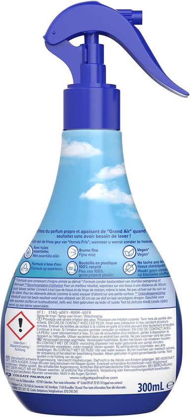 SOUPLINE - 3D Laundry Mist - Spray to refresh your laundry - Perfumes instantly - Ideal addition to your fabric softener - Pack of 2 x 300 ml