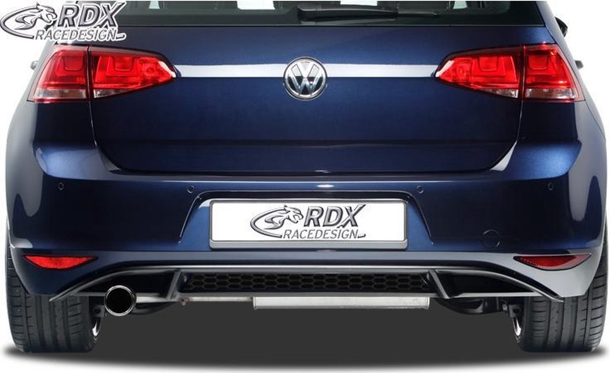 RDX Racedesign Achterskirt 'Diffusor' passend voor Volkswagen Golf VII HB 3/5-deurs 2012- 'GTI-Look' excl. GTi/GTD (PUR)