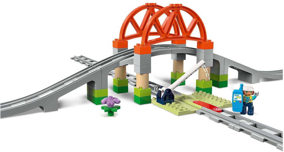 LEGO DUPLO - Stad Treinbrug en rails uitbreidingsset - 10426 — afbeelding 25