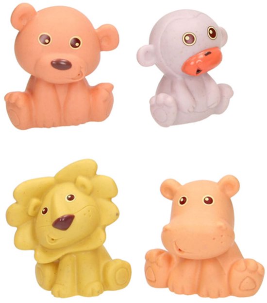 Lobbes badspeelgoed Baddieren Familie Pastel 9-delig veilig babybad. van Lobbes — afbeelding 5