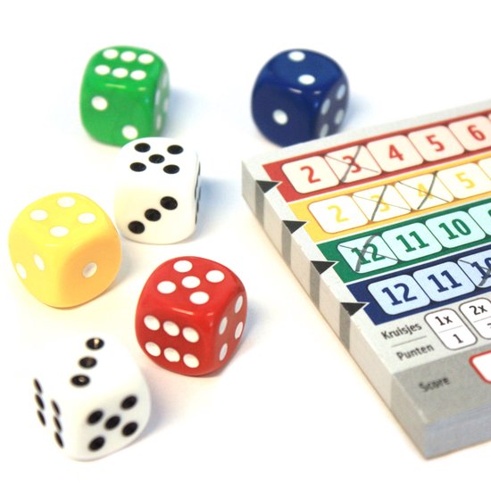 White Goblin Games - Qwixx - Dobbelspel - 2 tot 5 spelers - Voor de hele familie - Gezelschapsspel - Klein cadeautje