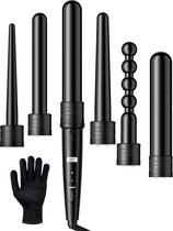 Bol.com VAIVE Krultang met 6 Opzetstukken - Haarkruller - Krultangen - Curling iron - 32mm - 19 mm - 25mm aanbieding