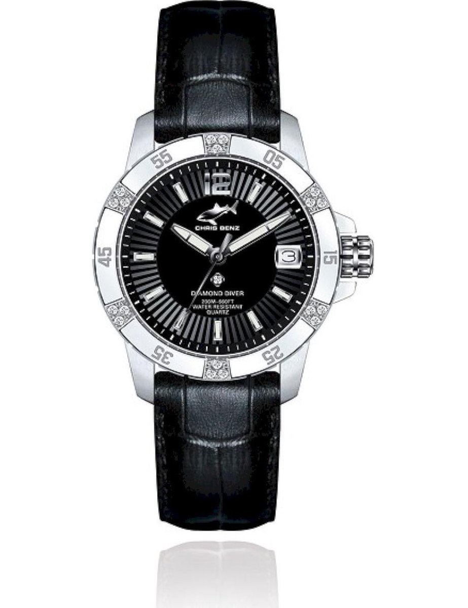 Chris Benz Dames, Heren, Unisexhorloge CB-DD200-S-LBS