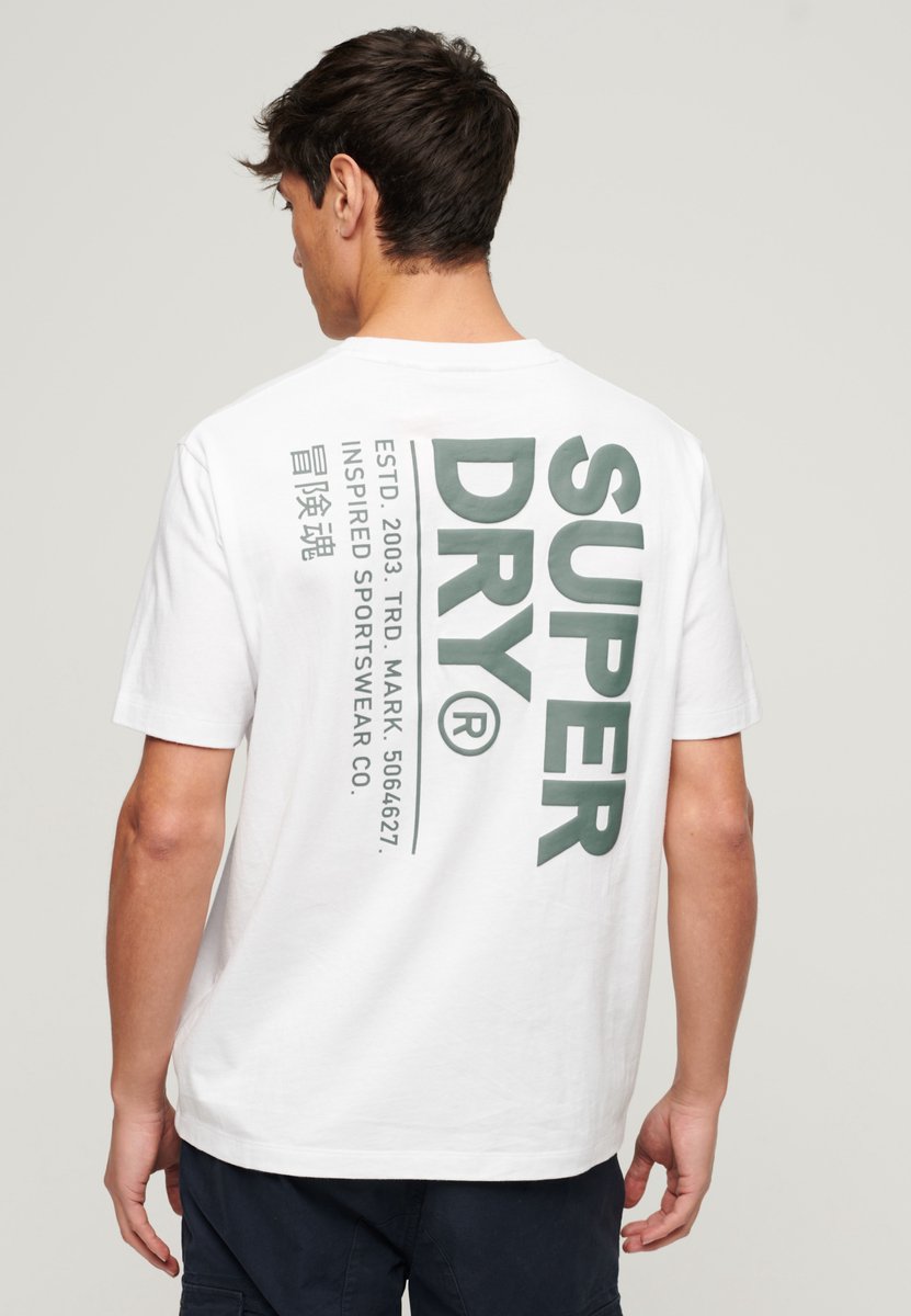 Superdry Utility Sport Logo T-shirt met losse pasvorm Heren Tops Wit
