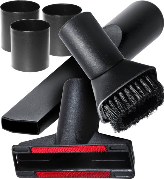 Dparts 3-delig stofzuiger hulpstukken set - plumeau - meubelborstel - spleetzuigmond - geschikt voor Miele Philips AEG Karcher Bosch Numatic Nilfisk - stofzuigermond - stofzuigermondstuk - stofzuigervoet - borstel - universeel opzetstuk zuigmond