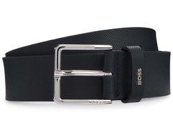 BOSS Leren Riem Ther-BOSS-Piq_Sz35 Belt W105 Dark Blue Donkerblauw