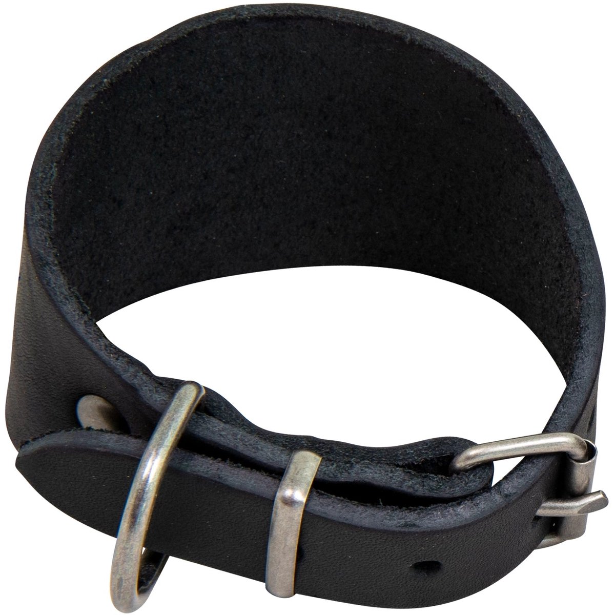 Animal Boulevard Ab30025 - Hals- En Leibanden - Hond - Ab Country Leather Greyhound Halsband Zwart-35-40cm - Maat: 35-40cm - 205283
