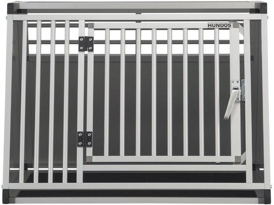 Hundos Aluminium Autobench XL 80x87x65 cm met drempel