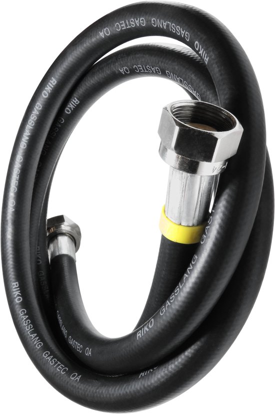 Dparts gasslang - 2 meter - voor losstaande gasfornuis - met standaard M24 aansluiting - 200cm