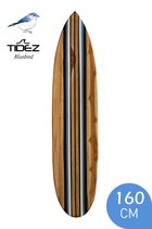 Tidez Surfplank Decoratie - Houten Surfplank - Surfboard Decoratie - Bluebird 160cm