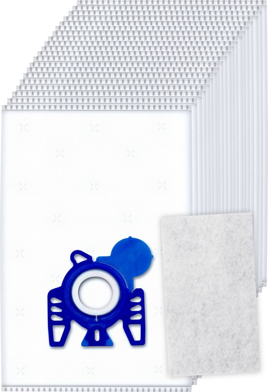 20x Dparts stofzuigerzakken geschikt voor Miele GN - met motorfilter - HyClean 3D Efficiency gn stofzakken - Complete C2 C3 - Classic C1 - S8 S5 S2 - MI40 zakken