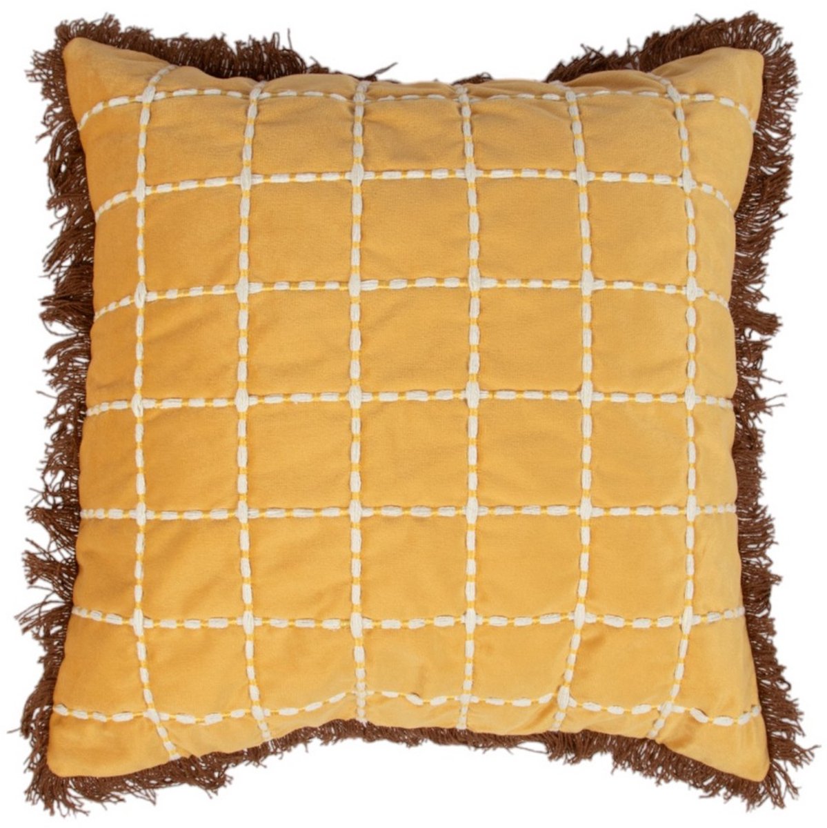 Mars & More Kussen Sulawesi mosterd geel 45x45cm