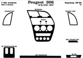 Richter Prewoodec Interieurset Peugeot 306 3/1993-4/1997 9-delig - Carbon-Look