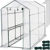 Borg Hobby Kas 186x120x190 cm - Kweekkas - Foliekas voor Tomaten en Planten -