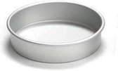 Ronde aluminium bakvorm 5cm hoog, 25cm Ø - Decora