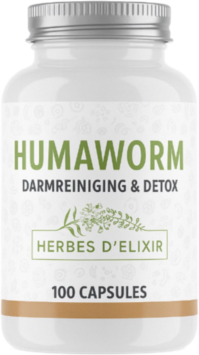 Goedkoopste Herbes D'elixir Humaworm - Voedingssupplement Capsules - 100 Stuks - Voor Darmreiniging
