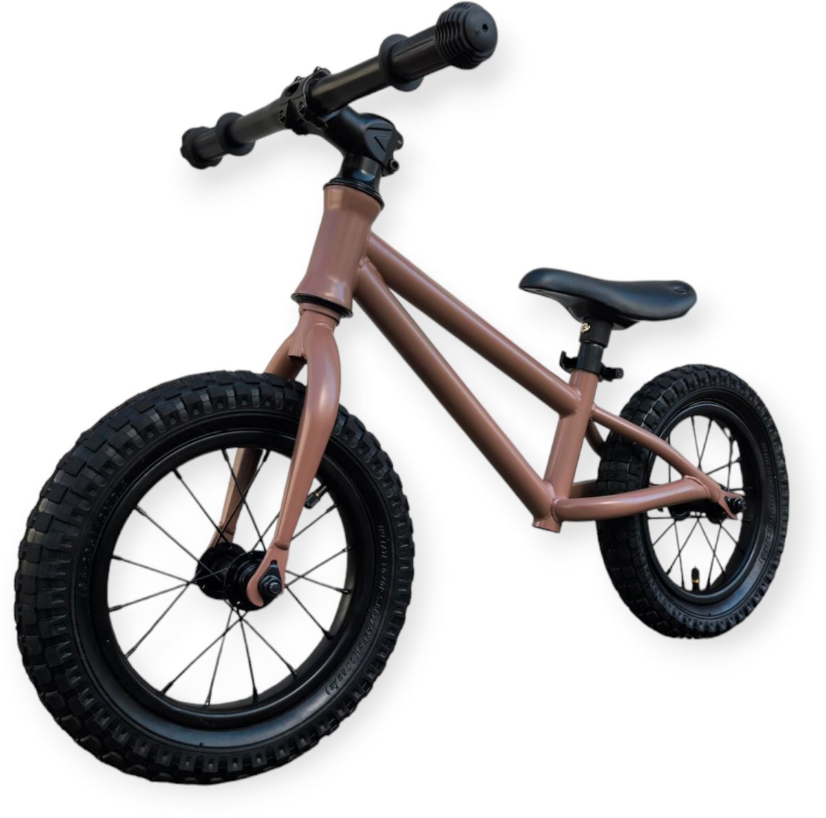 Jobber - Fatbike Loopfiets 2 jaar - loopfietsen 12 inch - Pastel Roze — afbeelding 8