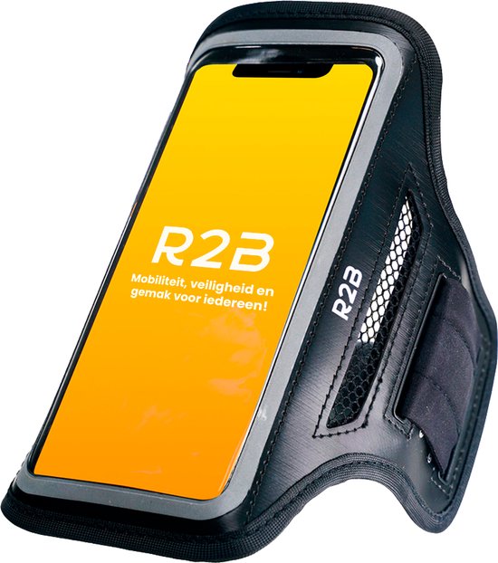 R2B Hardloop Telefoonhouder t/m 6 inch - Waterdicht - Reflecterend - Sportband - Sportarmband Telefoon - Hardloop Armband Telefoon -Smartphone Houder