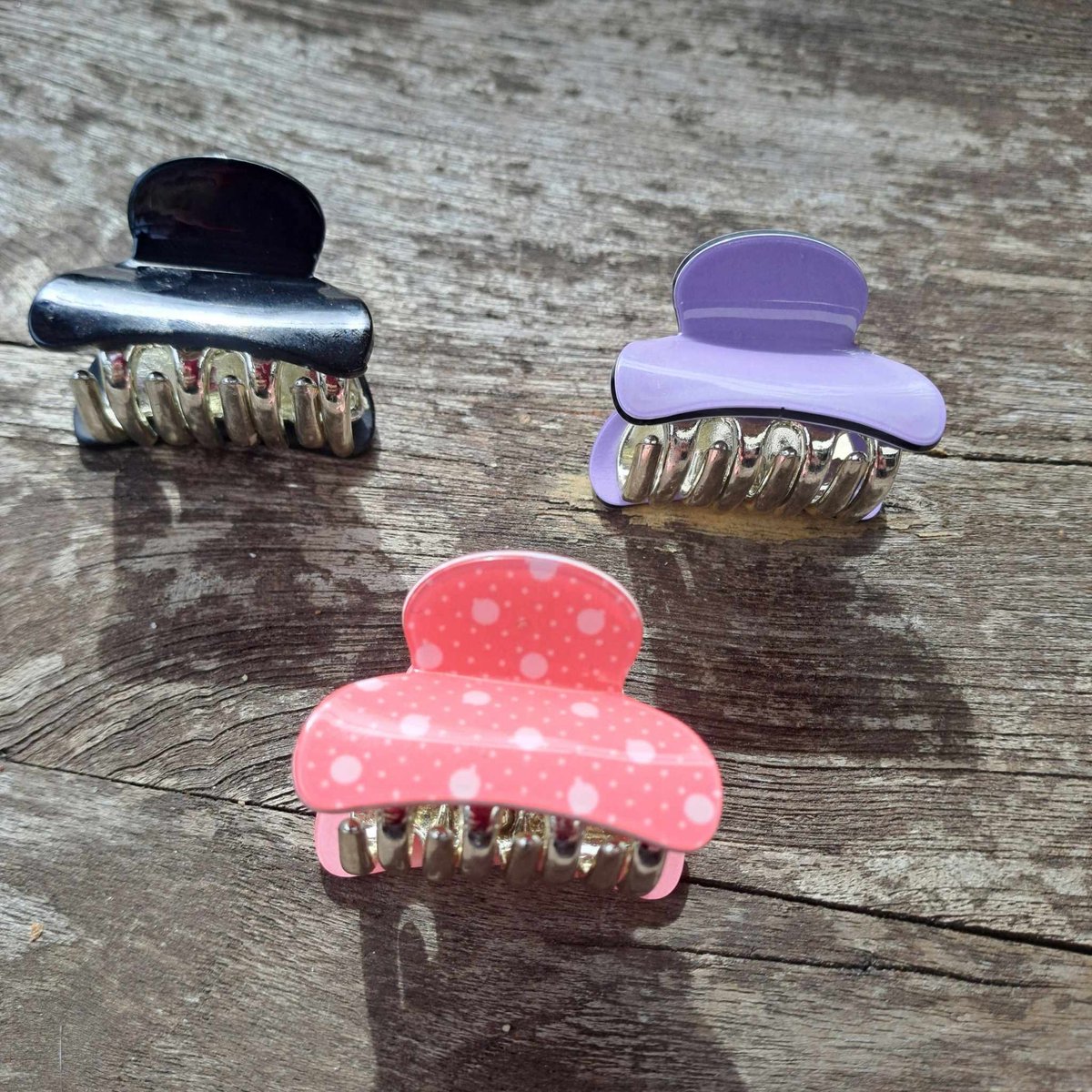 Haarklemmen zwart/paars/rose - Haarklemmen - Haaraccessoires
