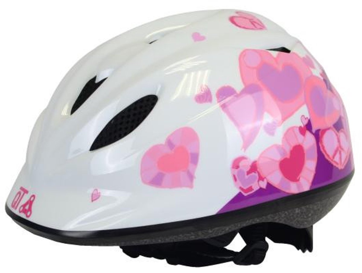 Helm Kind ROZE Hartjes 52-57cm