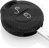 Mitsubishi SleutelCover - Zwart / Silicone sleutelhoesje / beschermhoesje autosleutel