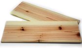 Barbecue grill plank "Smoky", 2x small - Kuchenprofi"