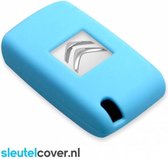Autosleutel Hoesje geschikt voor Citroën - SleutelCover - Silicone Autosleutel Cover - Sleutelhoesje Lichtblauw