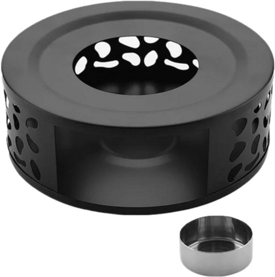 RVS Theepot Warmhouder - Theewarmer - Theekoker - voor Het Verwarmen Koffie Glas Theepotten - Theelichthouders - Warmhouder - LOUZIR — afbeelding 3