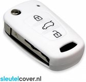 Kia SleutelCover - Wit / Silicone sleutelhoesje / beschermhoesje autosleutel